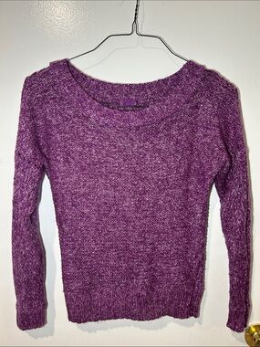 Aerie Purple Marled Crewneck Sweater - Women's size XS